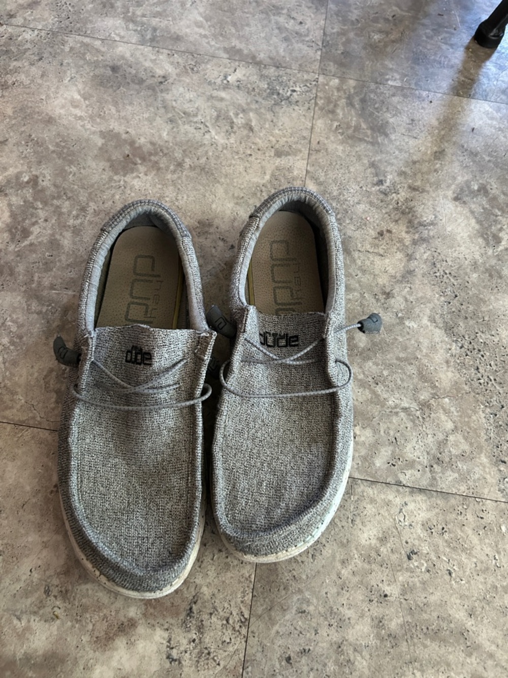 Hey Dude Men's Slip-On Loafers in Heather Gray